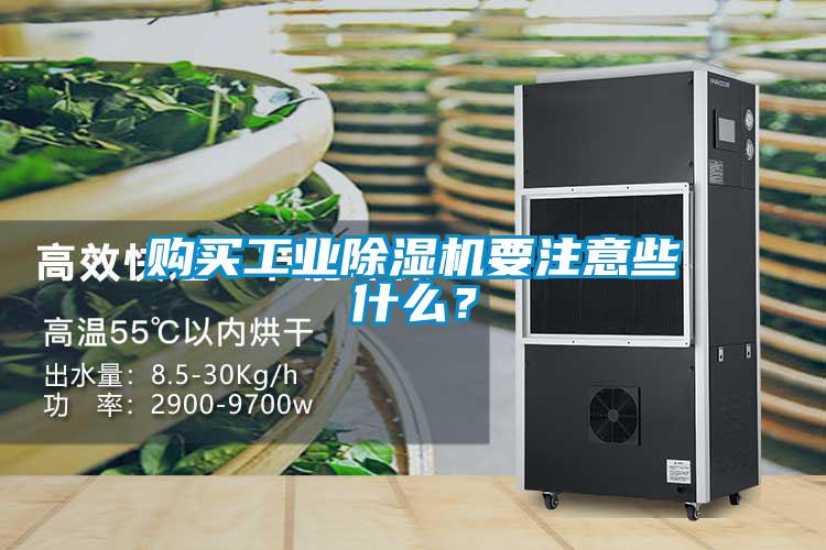 購買工業除濕機要注意些什么？