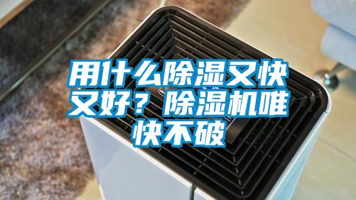 用什么除濕又快又好？除濕機唯快不破