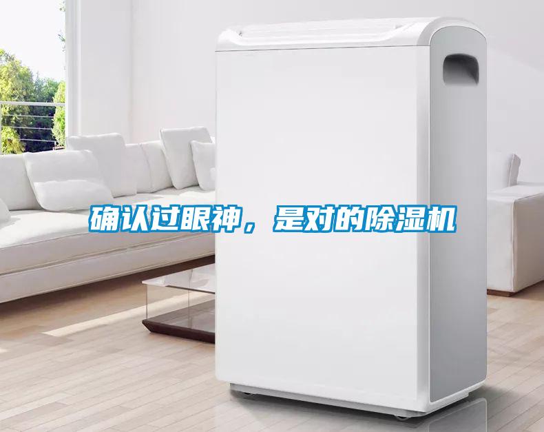 確認過眼神，是對的除濕機