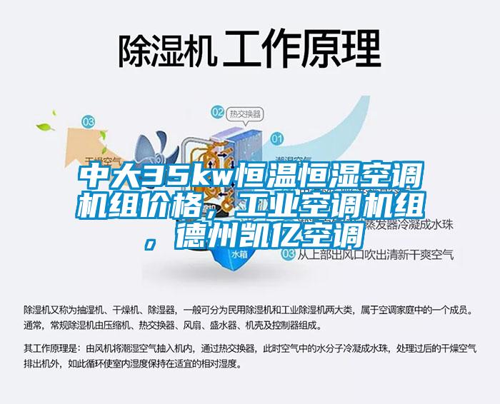 中大35kw恒溫恒濕空調(diào)機組價格，工業(yè)空調(diào)機組，德州凱億空調(diào)