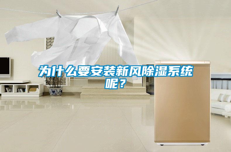 為什么要安裝新風除濕系統呢？