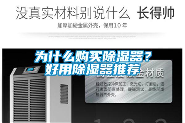 為什么購買除濕器？好用除濕器推薦