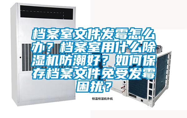 檔案室文件發霉怎么辦？檔案室用什么除濕機防潮好？如何保存檔案文件免受發霉困擾？