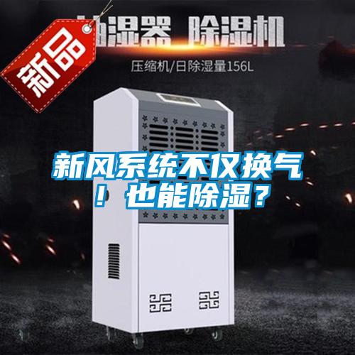 新風系統不僅換氣！也能除濕？