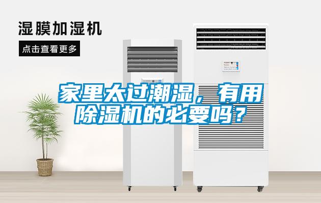 家里太過潮濕，有用除濕機的必要嗎？