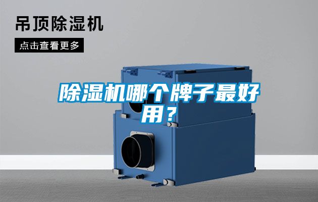 除濕機哪個牌子最好用？